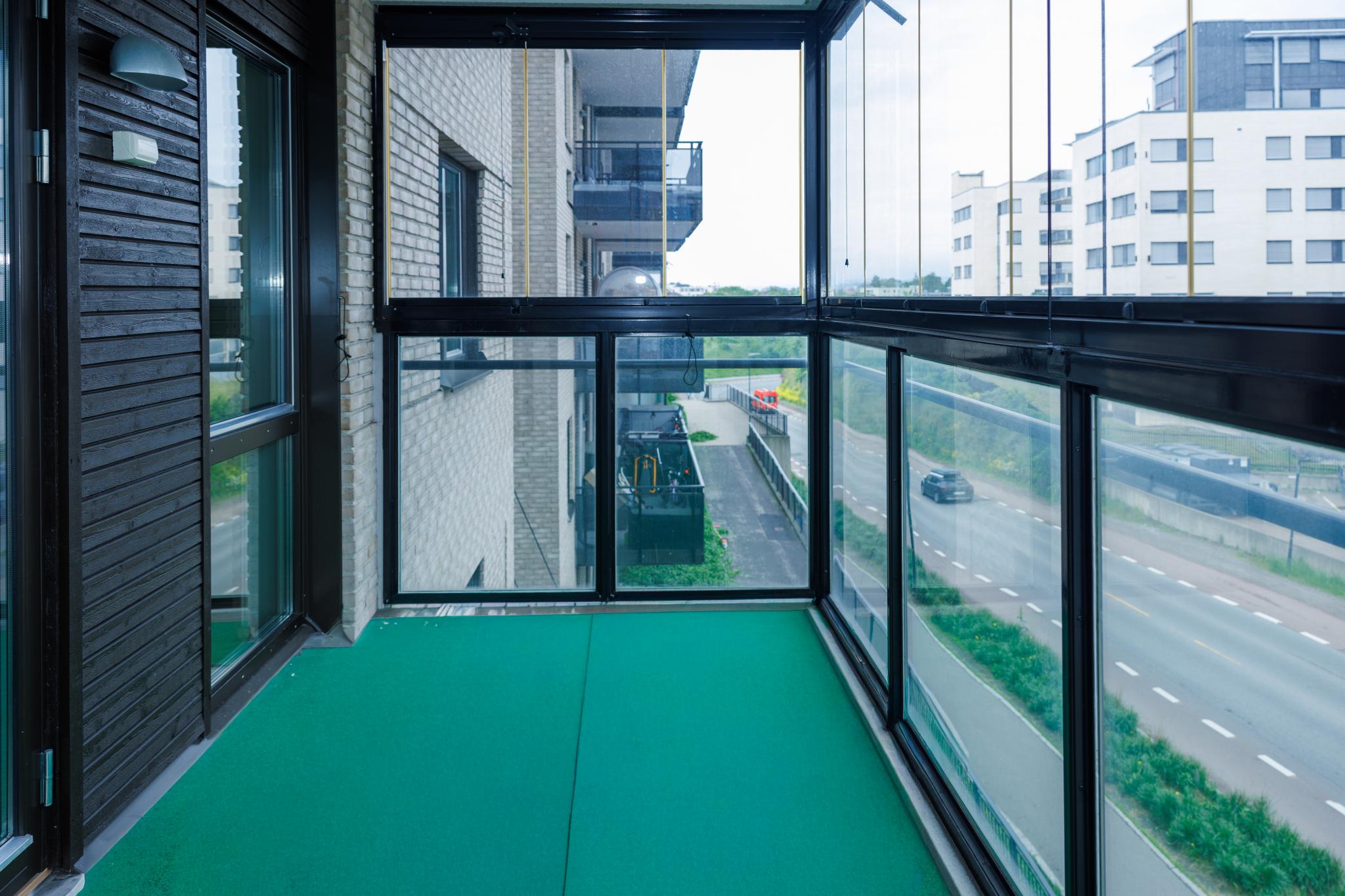 Innglasset balkong 